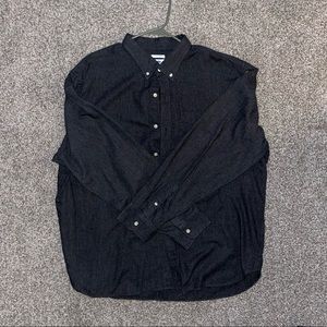 Old Navy Black Men’s Button Down XXXL Dress Shirt